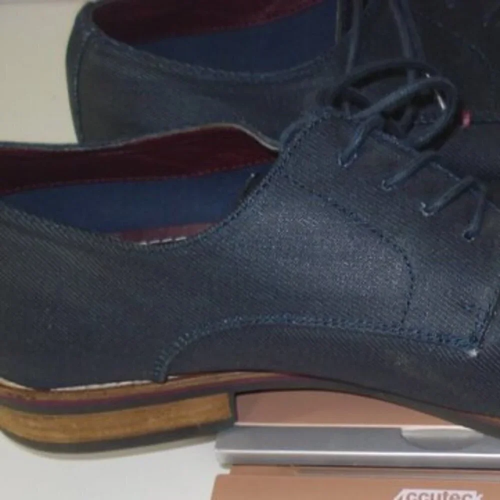 CALL IT SPRING Oxford Shoes Men's Size 12 Blue Almond Toe Textured Canvas
